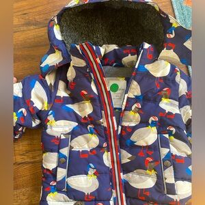 Mini Boden Waterproof Winter Coat 3-4T